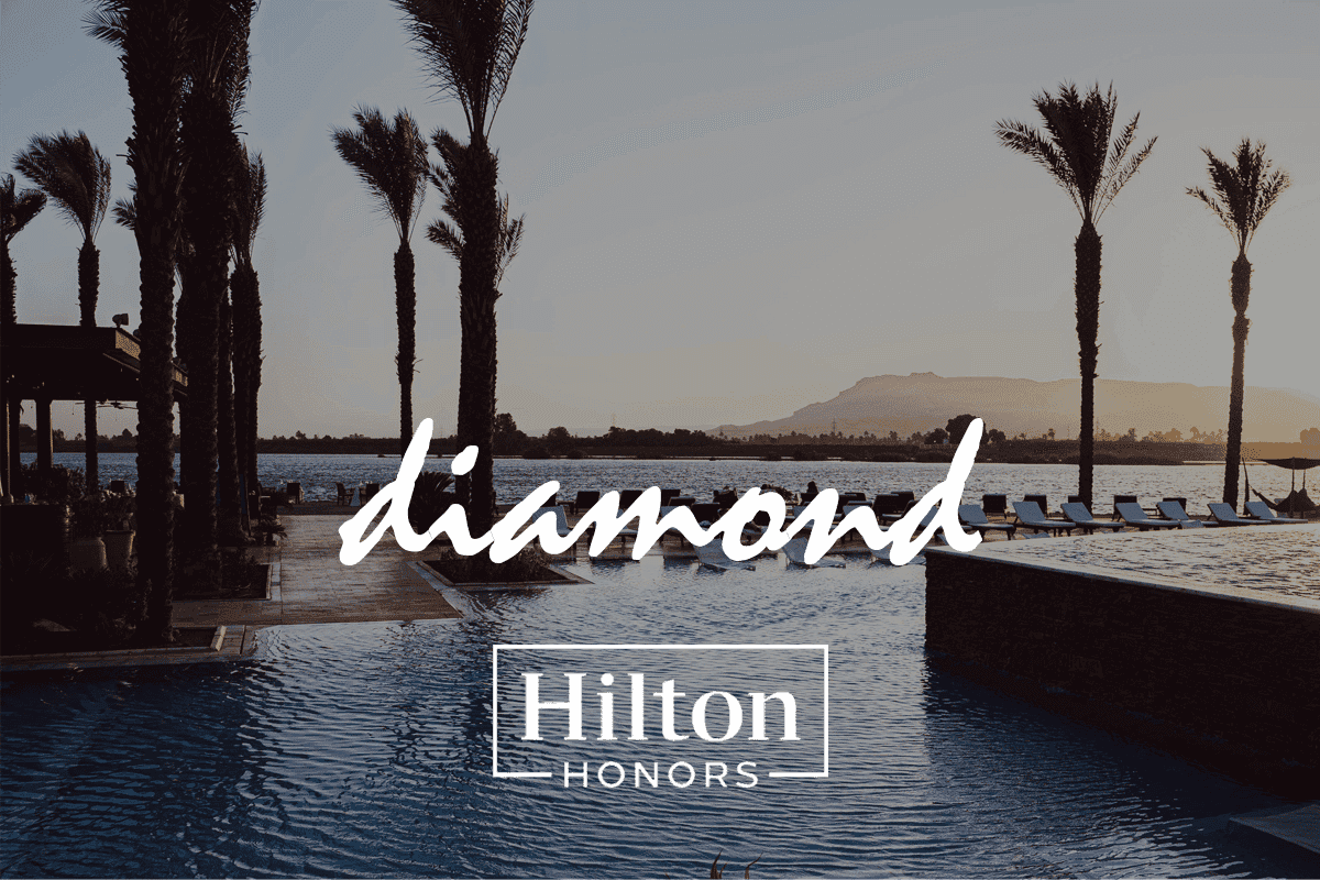 Hilton diamond status. $1,100